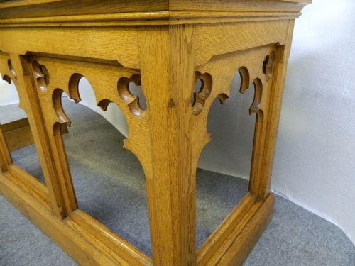 fig 1. oak altar table