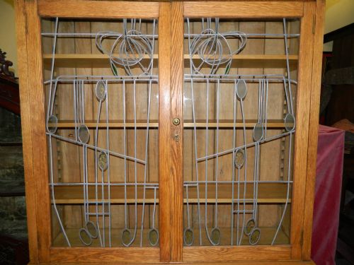 fig 1. scottish arts & crafts oak bookcase