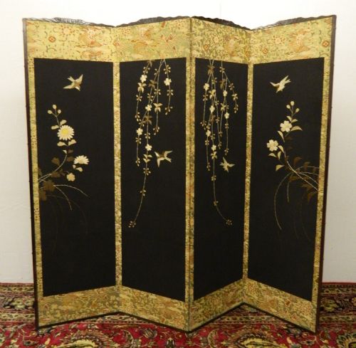 Oriental Four Fold Screen