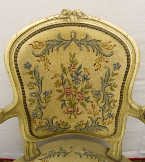 fig 1. pair of 19th century painted chairs