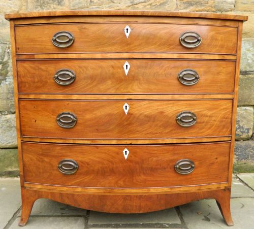 Georgian Mahogany Bowfront Chest of Drawers