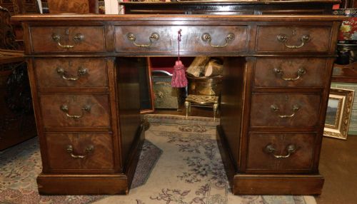 Mahogany Pedestal Desk