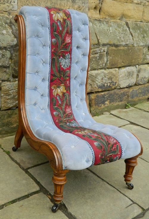 fig 1. Victorian slipper chair