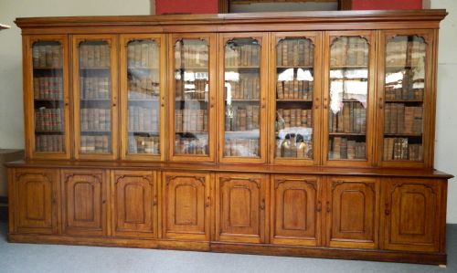 Large Mahogany Library Bookcase