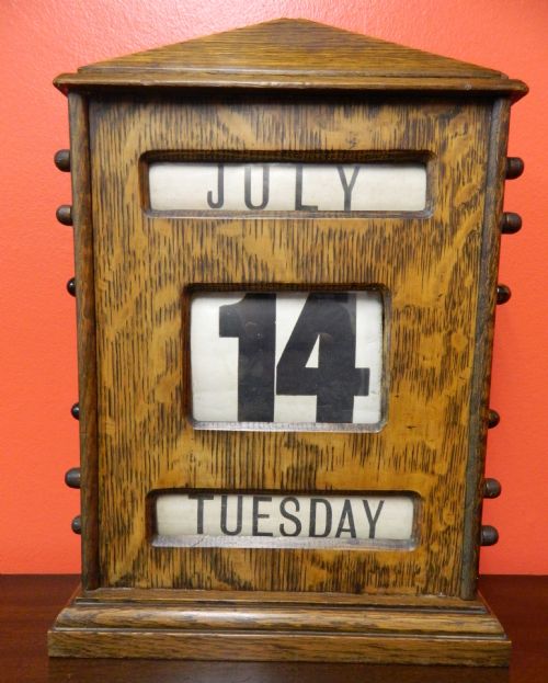 fig 1. oak perpetual calendars