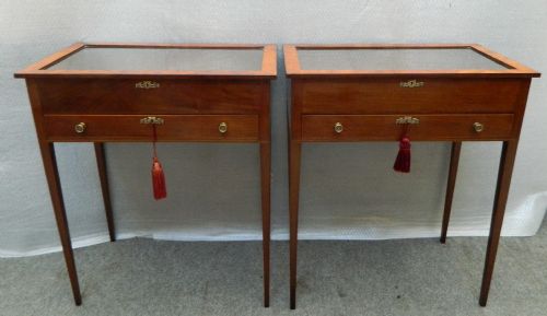 Pair of Mahogany Bijouterie Tables