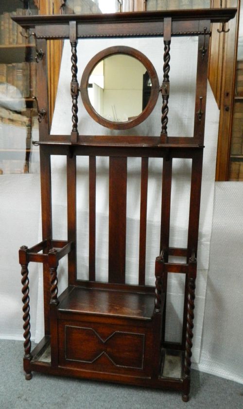 fig 1. oak hall stand
