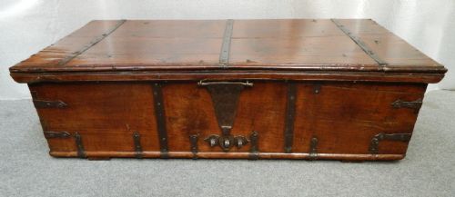 Fabulous Colonial Teak Trunk