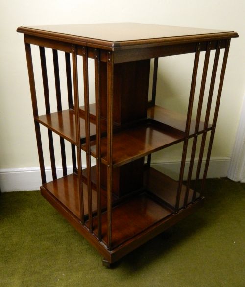 Mahogany Revolving Bookcase
