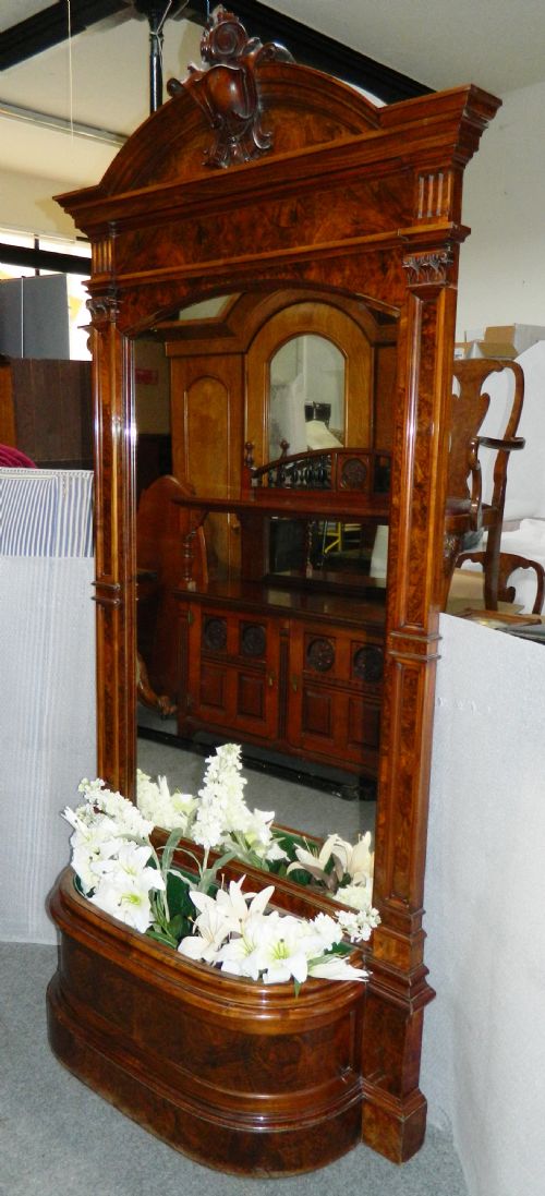 Unusual Large Console Mirror