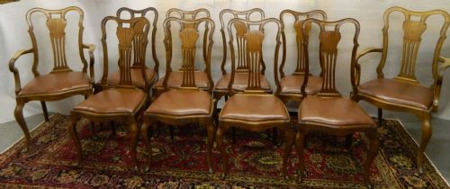 Set of Ten Mahogany Dining Chairs