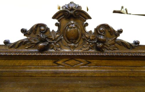 fig 1. pair of carved oak bookcases