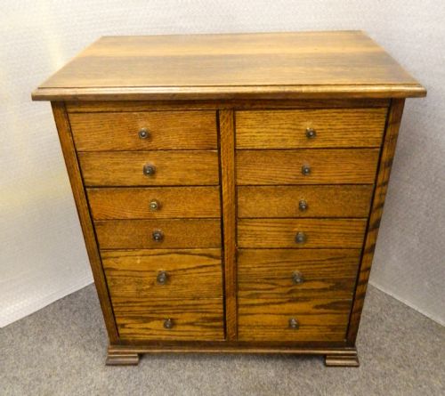 fig 1. oak specimen chest