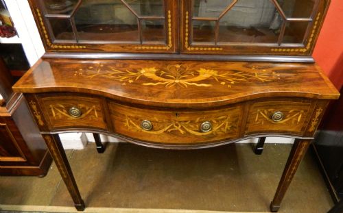 fig 1. fine quality inlaid rosewood cabinet