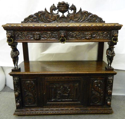 Carved Oak Buffet