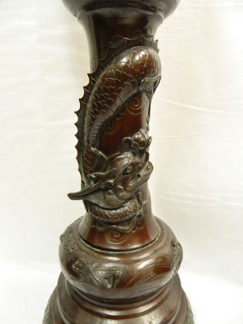 fig 1. Japanese bronze jardinière & stand