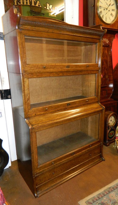 fig 1. oak stacking bookcase by lebus
