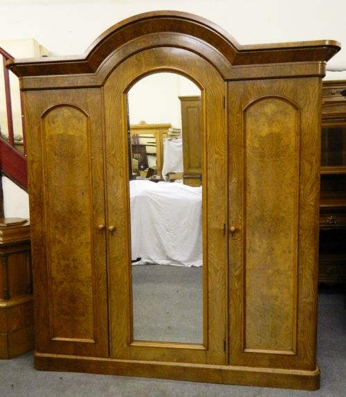 fig 1. burr walnut & ash bedroom suite