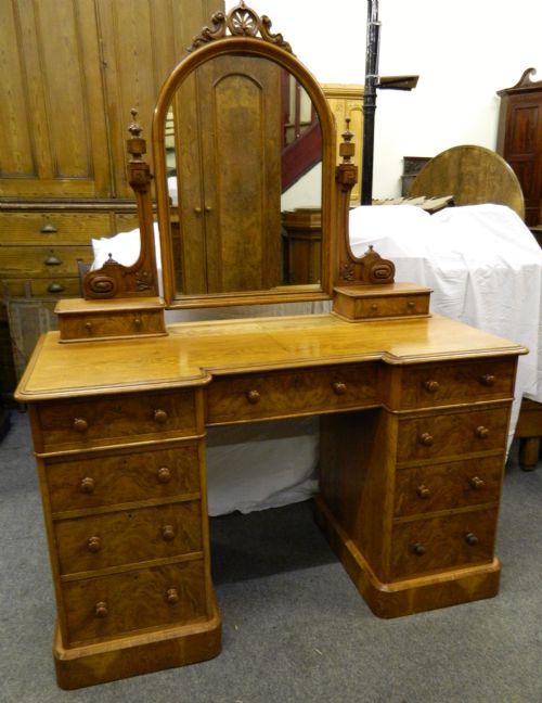 fig 2. burr walnut & ash bedroom suite