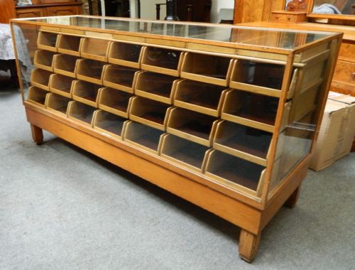 Large Haberdashery Shop Counter by Harris & Sheldon Ltd, Birmingham