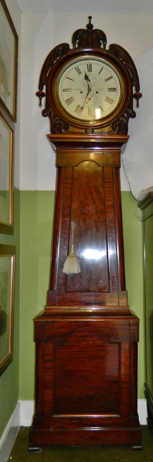 fig 1. Scottish drumhead 8 day grandfather clock