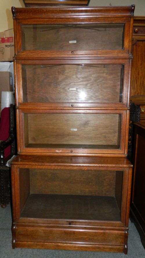 fig 1. globe Wernicke stacking bookcase