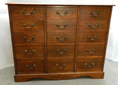 Oak Specimen / Collectors Chest