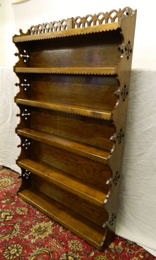 Tall Oak Shelves / Bookcase