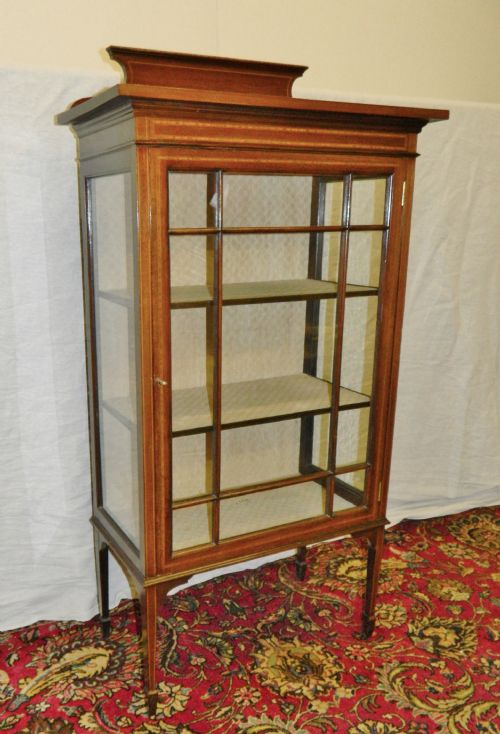 Inlaid Mahogany Display Cabinet
