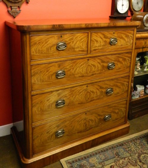 fig 1. Victorian mahogany chest of drawers