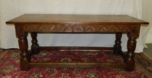 Large Oak Refectory Table