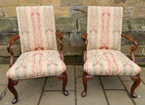 Pair of Gainsborough Style Armchairs