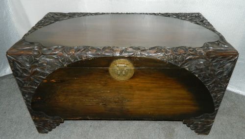 Carved Camphor Wood Trunk