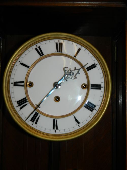 fig 1. triple weight Vienna wall clock