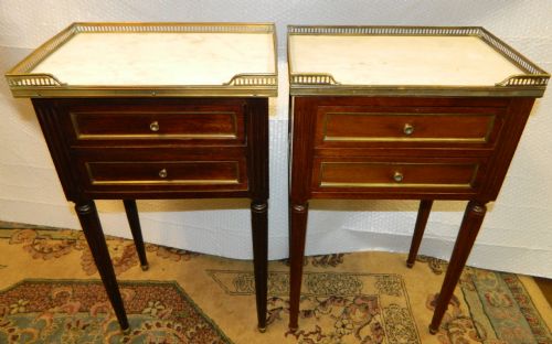 fig 1. pair of mahogany bedside cabinets