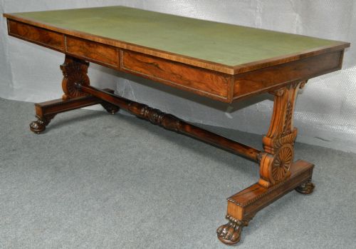 Fine Quality Rosewood Library Table
