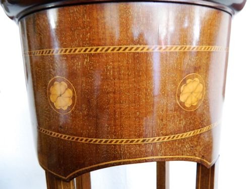 fig 1. tall inlaid torchere