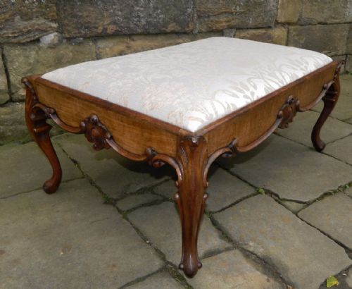 Large Mahogany Centre Stool