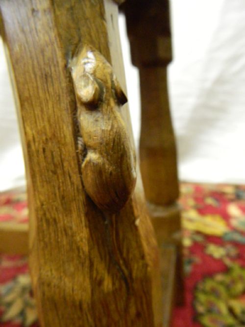 fig 1. early Mouseman oak stool