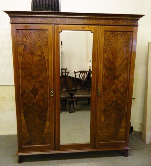 Mahogany Inlaid Wardrobe