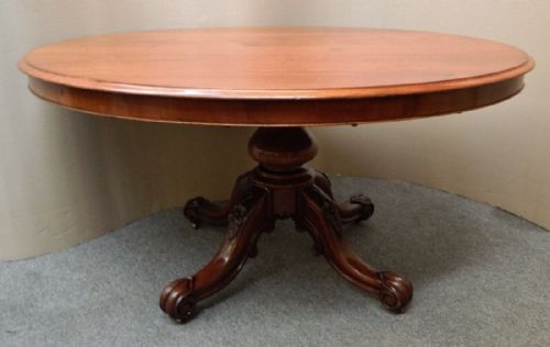 Large Mahogany Tilt Top Breakfast Table