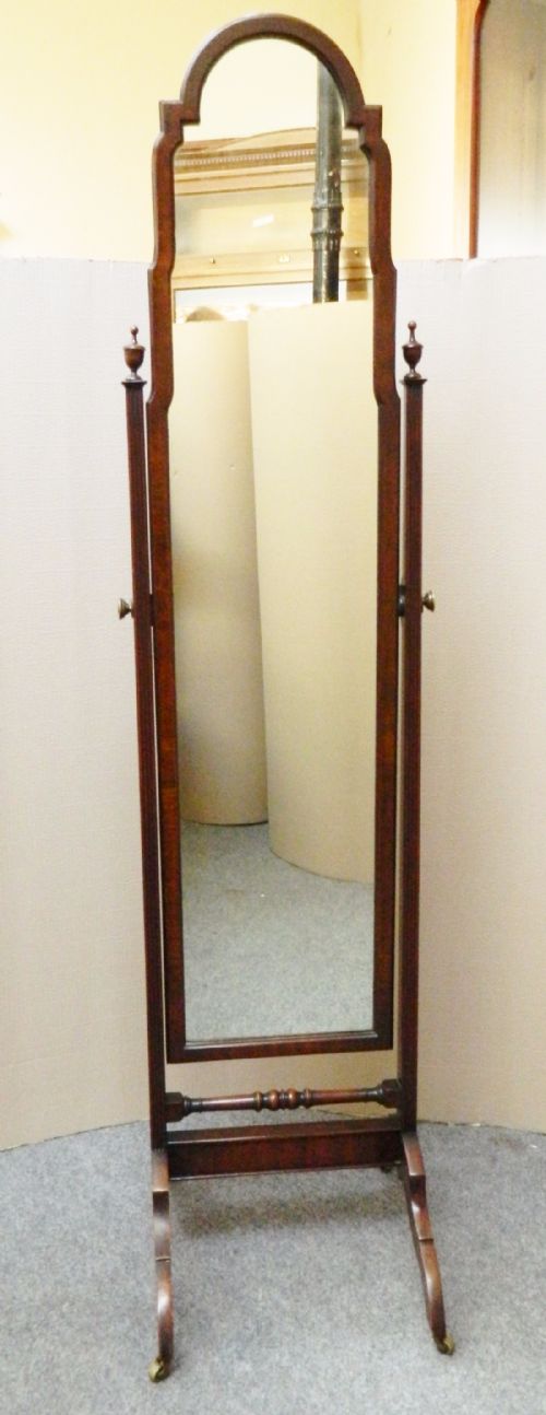 Mahogany Cheval Mirror