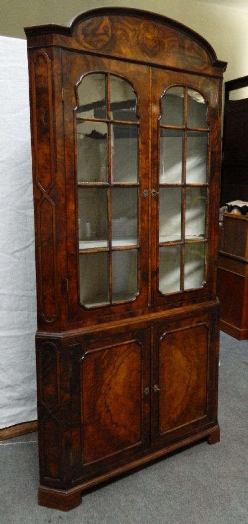 fig 1. Victorian walnut corner cupboard