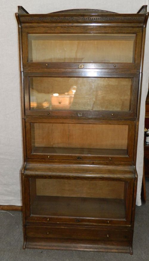 Oak Stacking Bookcase / Sectional Bookcase by Lebus