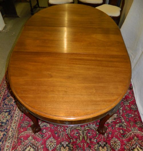 fig 2. mahogany dining table & six chairs