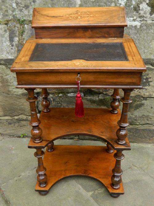 fig 1. Victorian walnut davenport