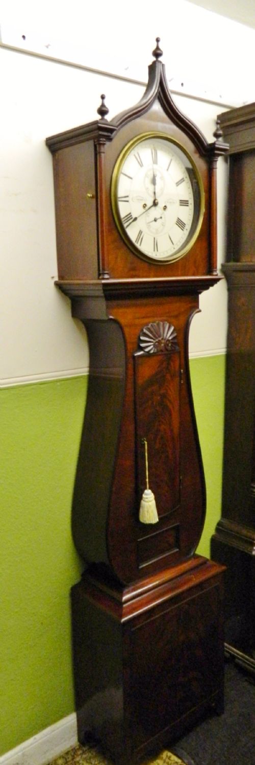 fig 1. Scottish mahogany grandfather clock