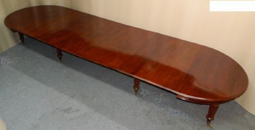 Large 16' Regency Mahogany Dining Table