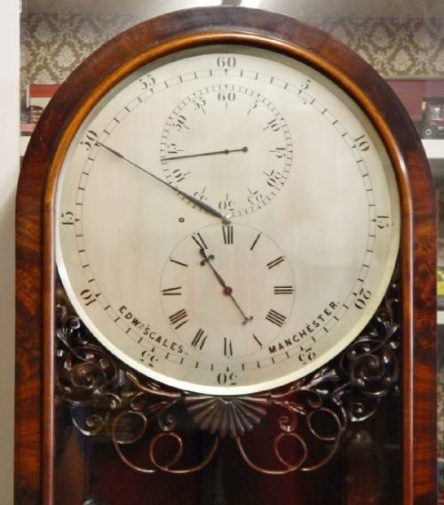 fig 1. exceptional quality regulator longcase clock by Edward Scales, Manchester