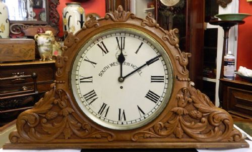 Unusual Large Twin Faced Fusee Clock